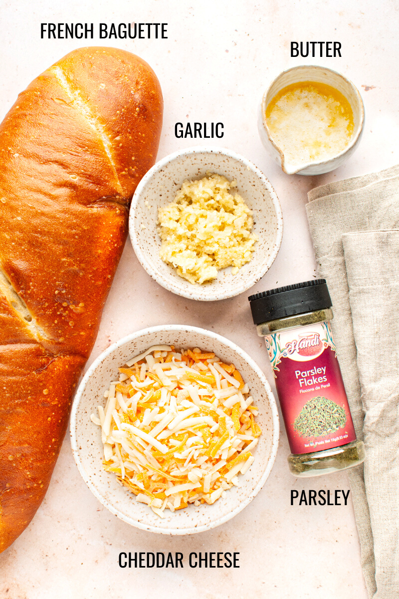 Air fryer garlic bread ingredients